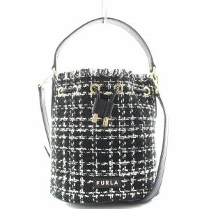 クリオ CLIO DRAWSTRING MINI ショルダーバッグ ハンドバッグ 2way ツイード レザー