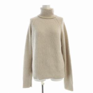 ニット セーター 長袖 モヘア混 カシミヤ混 S ベージュ JF005038 /EE