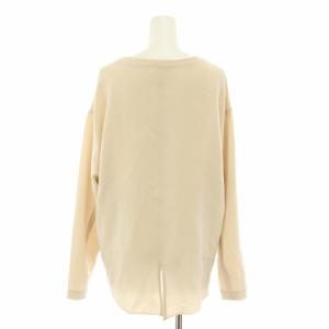 GALLARDAGALANTE 24SS バックスリットブラウスT シャツ 長袖 タグ付き F ベージュ GGZ1041204A0016
