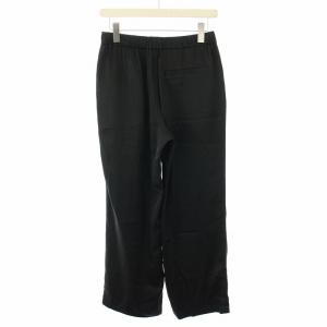 Spick&Span 25SS サテンイージーパンツ ワイドパンツ タグ付き 38 黒 ブラック 25030200815010
