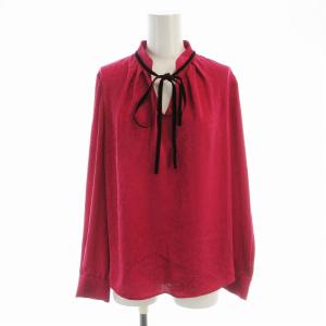 シャツ ブラウス 長袖 ヒョウ柄 レオパード 38 ピンク 031-2210950 /EE