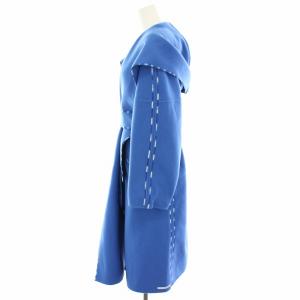 SPORT MAX フーディーコート カシミヤ混 34 ブルー 201601026