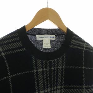 COMME des GARCONS SHIRT ニット セーター チェック プルオーバー M ネイビー W24621 /NQ