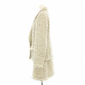 PINKY&DIANNE 23AW ミックスツイードジャケット ミックスツイードミニスカート セットアップ 上下 テーラードジャケット