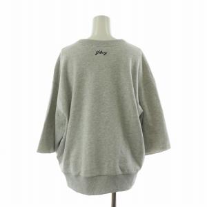 JOURNAL STANDARD relume タグ付き 25SS 刺繍ロゴハーフスリーブスウェット 長袖 プルオーバー F グレー 25070462813010