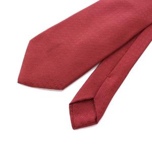 HERMES H柄 ネクタイ シルク100％ 赤 /YM OH