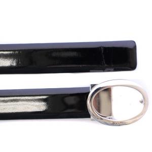 Cartier ベルト エナメル 黒 ブラック /BB OH