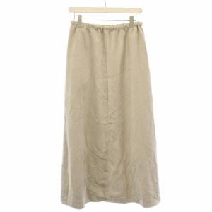 Spick&Span 24AW フェイクスエードイージースカート フレア マキシ ロング ウエストゴム 38 グレージュ 24060200807040