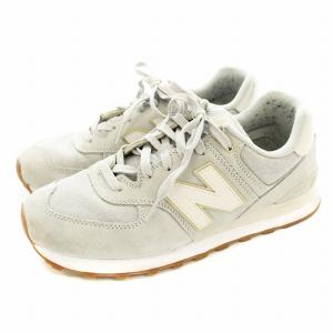New Balance 574 スニーカー スエード US10 ライトグレー ML574SNI
