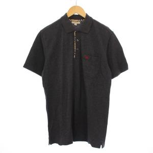 ポロシャツ 半袖 ロゴ刺繍 S グレー HKK-003-05 /BM