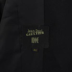 Jean Paul GAULTIER HOMME テーラードジャケット ブレザー アウター シングル 総裏地 ウール 48 黒 ブラック /BB