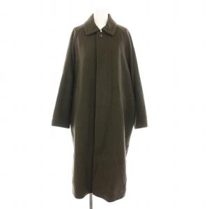 バルマカンコート ステンカラー ロング アウター S カーキ DR27-27T103 /YM