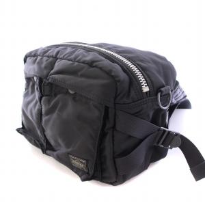 PORTER 吉田カバン タンカー ウエストバッグ ナイロン ロゴ 黒 ブラック /BB