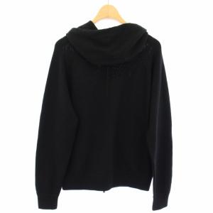 DRUMOHR ジップアップパーカー ニット ウール 長袖 44 黒 /TK