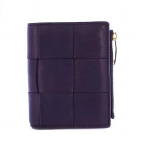 1月末出品終了‼️BOTTEGA VENETA ジップアラウンド　二つ折り カセットN/Sコインパース付きコンパクトジップアラウンド