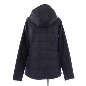 mont-bell サーマラップパーカ ナイロンジャケット 中綿 アウター ジップアップ ショート丈 ロゴ 刺繍 L 紺 ネイビー