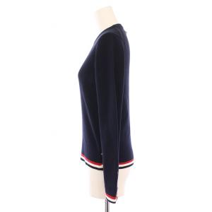 THOM BROWNE ニット クルーネック 40 ネイビー