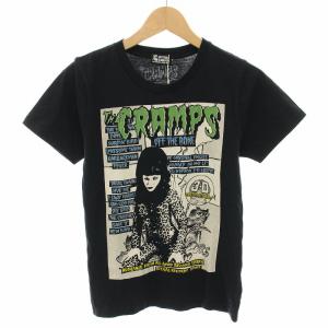 ザ クランプス THE CRAMPS Tシャツ カットソー クルーネック 半袖 プリント タグ付き S