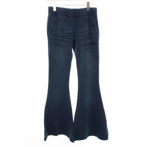 P-BEL スウェットパンツ フレア ワイド S 紺 A14154 /RE