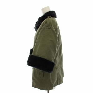 Spick&Span タグ付き モールスキンショートコート エポレット F カーキ 10020200104030 /RE