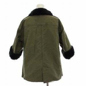 Spick&Span タグ付き モールスキンショートコート エポレット F カーキ 10020200104030 /RE
