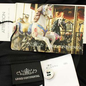 GRACE CONTINENTAL ノースリーブシャツ 07126151 ブラウス ジレ 38 黒 ブラック /G