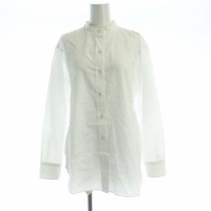 22SS CANCLINI バンドカラー シャツ ブラウス 長袖 38 白 ホワイト BL23NS0304