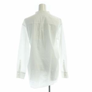 23区 22SS CANCLINI バンドカラー シャツ ブラウス 長袖 38 白 ホワイト BL23NS0304