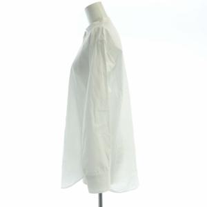 23区 22SS CANCLINI バンドカラー シャツ ブラウス 長袖 38 白 ホワイト BL23NS0304