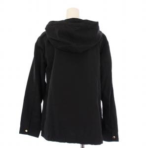 23区 ライトタッサー フーデットジャケット ジップアップ ナイロン 38 黒 CMWOIZ0723 /BM