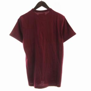 FRED PERRY タグ付き Tシャツ カットソー ロゴ 半袖 S ボルドー G58-18015 /RO