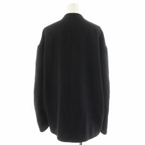 6 ROKU BEAUTY&YOUTH wool stand jacket ノーカラージャケット ウール S 黒 ブラック 8625-209-0379