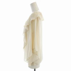 Diagram GRACE CONTINENTAL シャツ ブラウス 七分袖 フリル ビーズ装飾 36 アイボリー 33347029 /EE