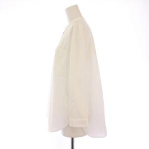 Pal'las Palace シャツ ブラウス 長袖 バンドカラー 無地 0 白 ホワイト /BB