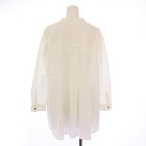 Pal'las Palace シャツ ブラウス 長袖 バンドカラー 無地 0 白 ホワイト /BB