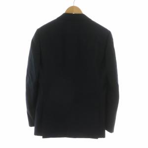 International Gallery BEAMS シングルスーツ セットアップ スラックスパンツ テーラードジャケット ストライプ 46 ネイビー IG027F21X
