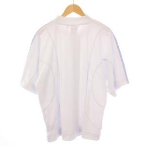 adidas Originals ベースボール スナップトップ ジャケット 半袖 ロゴ刺繍 XL ライトブルー IC5555 /BM