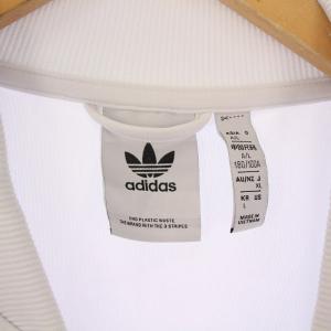 adidas Originals ベースボール スナップトップ ジャケット 半袖 ロゴ刺繍 XL ライトブルー IC5555 /BM