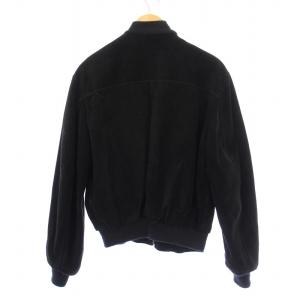 Schott ブルゾン ジャケット アウター ショート丈 ジップアップ スエード 42 黒 ブラック /BB