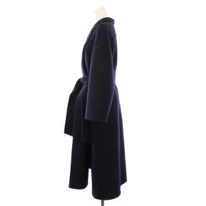 Drawer ウールケヌキテーラードカラーコート 36 ネイビー 6525-234-0746