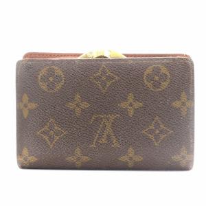 LOUIS VUITTON モノグラム ポルトモネビエヴィエノワ 財布 二つ折り がま口 小銭入れ 茶 ブラウン M61663 /AN12