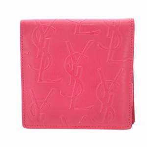21AW YSL アラウンド 二つ折り財布 レザー ヴィンテージ加工