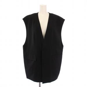23SS BIG VEST ビックベスト Vネック 無地 F0 黒 ブラック 23SMSJK03 /BB