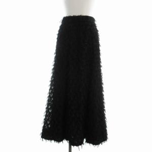 ジャガードフレアスカート ロング 1 黒 ブラック SWFS235136 /EE