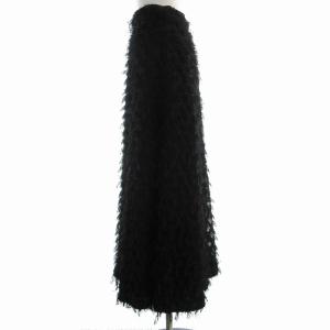 SNIDEL ジャガードフレアスカート ロング 1 黒 ブラック SWFS235136 /EE