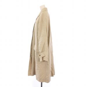 MARGARET HOWELL ステンカラーコート ロング リネン 2 ベージュ 578-6112004 /BM