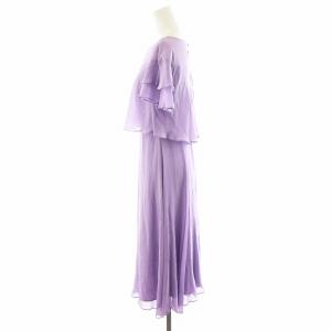 Max Mara Studio MaxMaraStudio ワンピース ひざ丈 半袖 絹 シルク 36 紫 パープル 16-22-10305 /AN14
