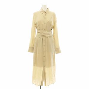 FEMME JARVISSE ドレス シャツワンピース ロング マキシ 長袖 シルク インナーキャミワンピース