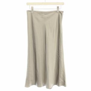 24SS フルードサテンCLミディスカート FLUID SATIN CL MIDI SK ロング フレア