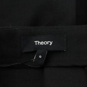 Theory 24AW TAILOR STRETCH IRREG PLT VOL SK フレアスカート ロング丈 0